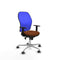 Piqueras y Crespo 1D086G0 - Bureaustoel - Verstelbare hoogte met armleuning - Blauw Bruin