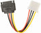 Gembird CC-SATA-PS-M - MOLEX naar SATA voedingskabel - 15 cm - Multi-color