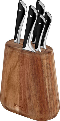 Tefal Jamie Oliver Messenset - 5-delig - Inclusief Messenblok - RVS - Zwart