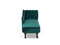NIMES - Chaise longue - Blauwgroen - Rechterzijde - Fluweel