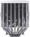 Jonsbo CR-3000 - CPU-koeler - 260W TDP 7 heatpipes ARGB - Wit