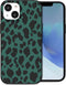 imoshion Hoesje Geschikt voor iPhone 14 Hoesje Siliconen - imoshion Design hoesje - Groen / Green Leopard