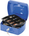 Q-CONNECT geldkoffer, 205 x 160 x 85 mm, blauw