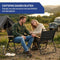 NIVADA Campingstoel - Opvouwbaar - 120kg Draagkracht - Zwart