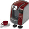 Klein Toys Bosch Tassimo koffiemachine - Koffiezetapparaat met geluidseffecten - 20x16x20 cm - Rood Grijs (2 koffiepads)