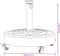 vidaXL - Parasolvoet - met - wielen - voor - stok - van - Ø38 - / - 48 - mm - 27 - kg - rond