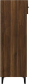 vidaXL - Schoenenkast - 60x35x105 - cm - bewerkt - hout - bruin - eikenkleur