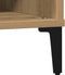 vidaXL - Salontafel - Artisan - Eiken - 60x60x30 - cm - Bewerkt - Hout