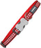 Dog collar Red Dingo Reflective Bones Red (1,2 x 20-32 cm)