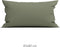 Zohome Kussensloop Satinado - Kussenhoes van 40x80 cm - Set van 2 stuks - 100% Katoen-Satijn - Groen