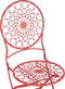 SCARIO - Bistro set - Rood - IJzer