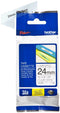 Brother TZE-151 - Labeltape 24mm - Zwart op transparant