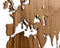 MiMi Innovations® Exclusieve Houten Wereldkaart - Muurdecoratie - Wanddecoratie - Muursticker - 130x78 cm/51.2x30.8 inch - Walnoot
