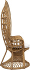 Peacock stoel Takta - Rotan stoel met kussen - Pauwstoel - H150 cm - Pauwelstoel