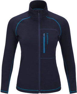 Peak Performance - Wmns Heli Mid Jacket - Fleece Vesten - XS - Blauw