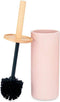 Toiletborstel Roze Hout Hars 10,2 x 38 x 10,2 cm (4 Stuks)