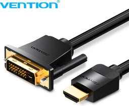 Vention HDMI naar DVI Kabel - Bi-directioneel - 1080P - Zwart - 1 Meter