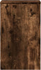 vidaXL - Plantenstandaards - 2 - st - 30x30x50 - cm - bewerkt - hout - gerookt - eiken