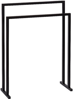 Atmooz - Handdoekrek Donau - zwart - Badkamer - Staand - Design - Hoogte 82cm - Metaal