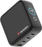 Verbatim Mini GaN Charger - Oplader 140W - 1x USB type-A 3x USB type-C - Zwart