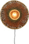 GOOD&MOJO Wandlamp Bali - Bamboe/Zwart - Ø44cm - Binnen Scandinavisch,Bohemian
