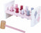 Jipy Houten Hamerbank + 8 Pennen Roze