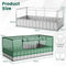 Coast Minikas Groen/Zilver - Verhoogd Tuinbed met Oprolbare Deur - 8 T-Labels