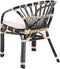 PECORINI - Bistro set - Zwart - Rotan