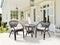 PECORINI - Bistro set - Zwart - Rotan