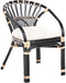 PECORINI - Bistro set - Zwart - Rotan