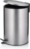 Pedaal Afvalemmer, 12 L, Zilver - Kela | Mats
