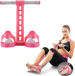 Pedaal Weerstand Band Elastische Pull Rope Fitness Sit-up Oefening thuis Gym Yoga Workout Apparatuur Multifunctionele Pedaal Arm Trainer Afslanken Bodybuilding Buiktraining