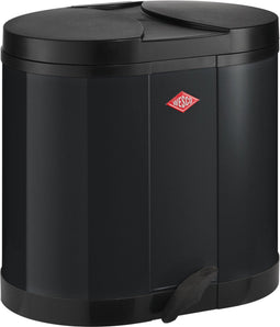 Pedaalemmer - 2 Vakken - Eco verzamelaar 170 - Wesco - afvalvolume 30 (2 x 15) liter - Zwart
