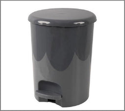 Pedaalemmer Klassiek 16 Liter - diameter 27 cm, Hoogte = 35 cm - Grijs
