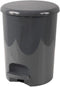 Pedaalemmer Klassiek 16 Liter - diameter 27 cm, Hoogte = 35 cm - Grijs