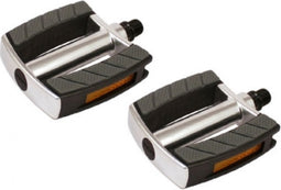 Pedaalset Marwi SP-2828 aluminium huis non-slip - zwart/zilver (op kaart)