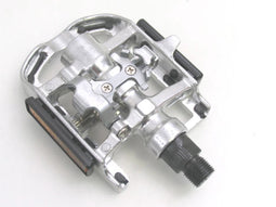 Pedaalset MTB Tecora E combi SPD - zwart/zilver