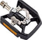 Pedaalset Shimano Deore XT T8000 met platform en enkelzijdige SPD binding - zwart