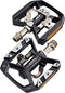 Pedaalset Shimano Deore XT T8000 met platform en enkelzijdige SPD binding - zwart