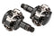 Pedaalset Shimano PD-M505 met plaatjes SM-SH51 - zwart