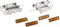 Pedaalset Tecora E all-round met reflectors - zilver