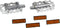 Pedaalset Tecora E all-round met reflectors - zilver
