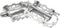 Pedaalset Tecora E all-round met reflectors - zilver
