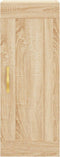 vidaXL - Wandkast - 34,5x34x90 - cm - bewerkt - hout - sonoma - eikenkleurig