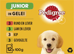 Pedigree Junior - Maaltijdzakjes - 12 x 100 g
