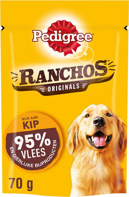Pedigree Ranchos 70 g - Hondensnacks - Kip