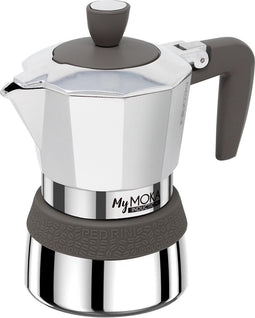 Pedrini MyMoka induction Moka pot Bruin, Roestvrijstaal