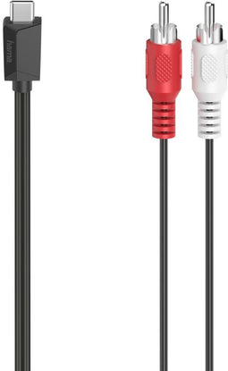 Hama 00200730 - RCA naar USB A kabel - 150 cm - Zwart