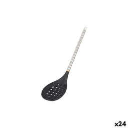 Schuimspaan MasterChef Siliconen Roestvrij staal 34 cm (24 Stuks)