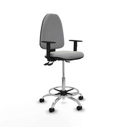 Piqueras y Crespo B1D05RN - Bureaustoel - Hoogteverstelbaar met armleuning - Lichtgrijs